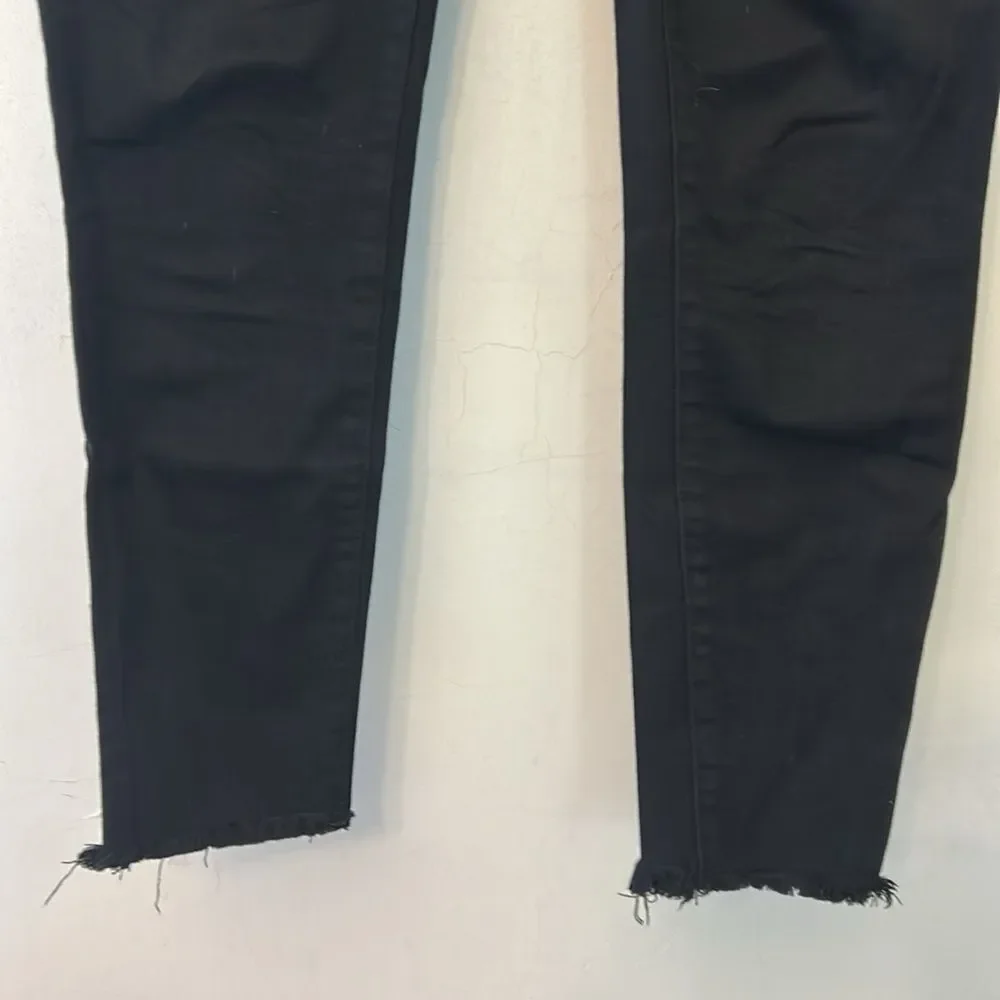 Kancan Signature black raw hem denim skinny jeans Size 27 EUC - Picture 3 of 9